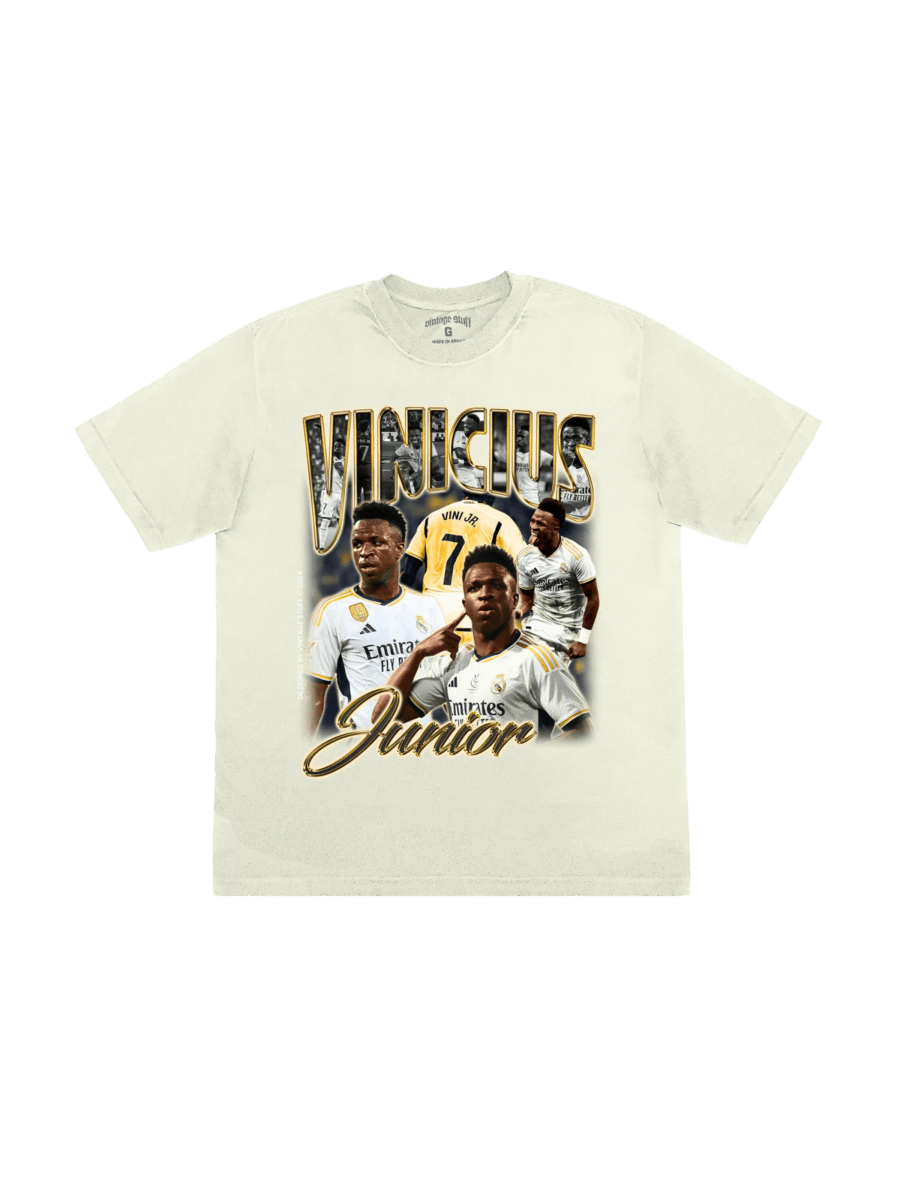49455350415645 T-Shirt Camiseta Vinicius Junior "Off White" S/P da VINTAGE STUFF vendido pela THE GAME